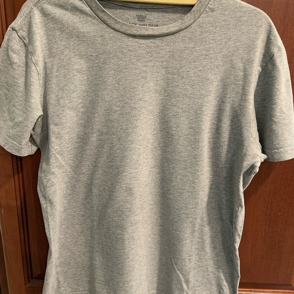 Mack Weldon Heather Gray Short Sleeve Tee, Medium